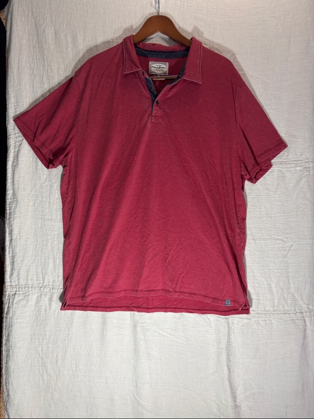 Men's Heathered Red Short-Sleeve Polo - Flag & Anthem